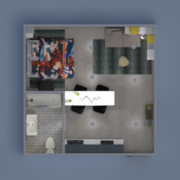 Small studio interior.
Lasciati trasportare all'interno di questo spazio, liberando mente e corpo per un rilassamento completo.
Ambiente raffinato e giovanile, caratterizzato da forme moderne e contemporanee con tocchi di colore grigio e giallo.