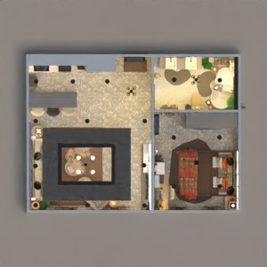 floorplans living room entryway terrace storage garage 3d
