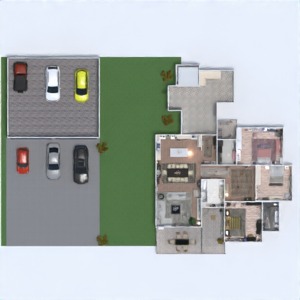 floorplans garage storage terrace entryway living room 3d