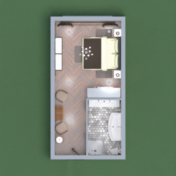 Habitación clásica, sala Star y baño con tina